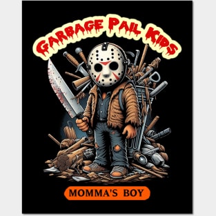 Garbage Pail Kids Jason Voorhees T-Shirt – Horror Mashup Graphic Tee Posters and Art